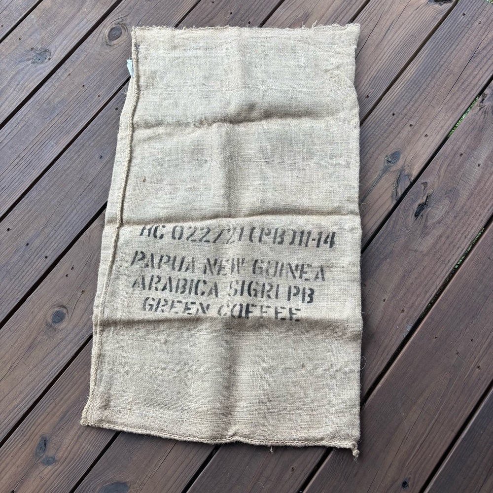 3 Burlap Coffee Sacks For Crafting or Decor - Picture 4 of 11
